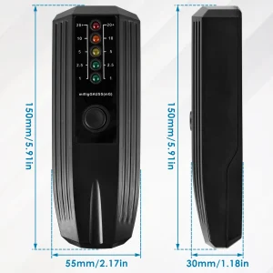 TMWEFUSC Emf Detector, Emf Reader, Emf Meter High Accuracy Electromagnetic Field Radiation Detector, Battery Powered Electric, Ghost Hunting Paranormal Equipment, for Industrial Construction